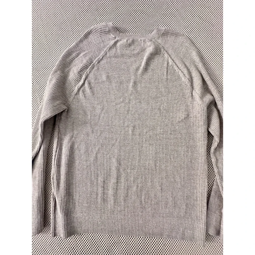 BANANA REPUBLIC Sweater Men Sz XL Cotton Linen Blend Raglan Sleeve Pullover Sand